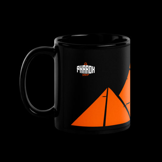 Minimalist Pyramids Mug - 11oz Black Mug