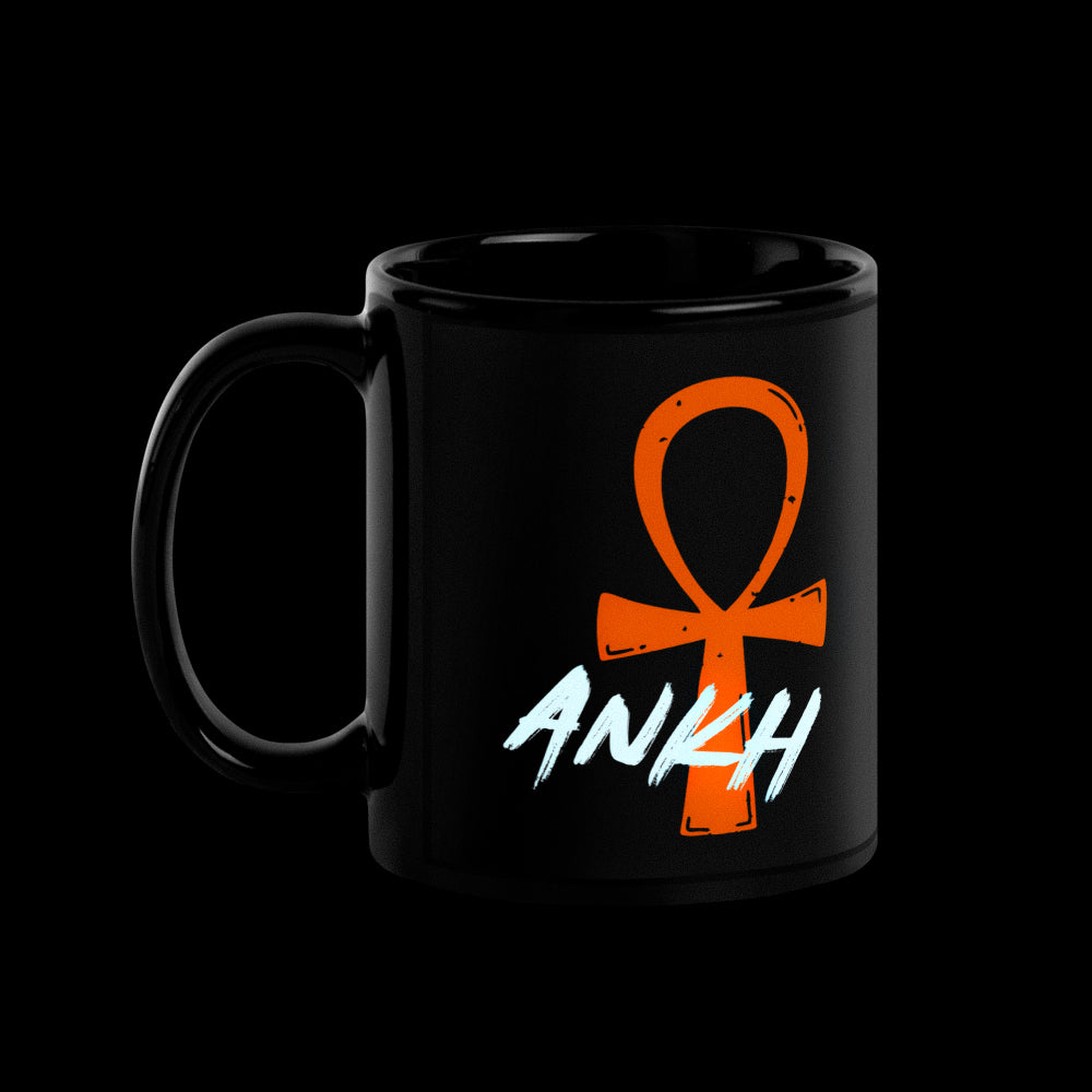 Minimalist Cat Goddess Mug - 11oz Black Mug