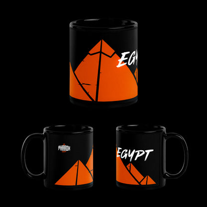 Minimalist Pyramids Mug - 11oz Black Mug