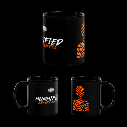Minimalist Mummy Mug - 11oz Black Mug