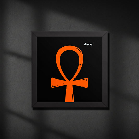The Ankh Hieroglyph – Framed Canvas Print