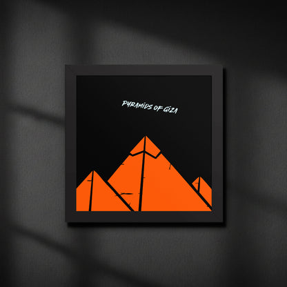 The Great Pyramids – Framed Canvas Print