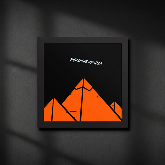 The Great Pyramids – Framed Canvas Print