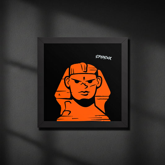 The Giza Watcher – Framed Canvas Print