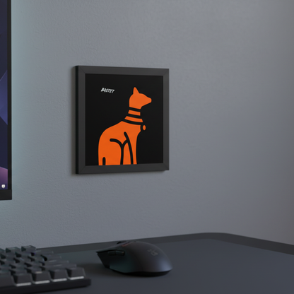 The Ancient Cat Protector – Framed Canvas Print