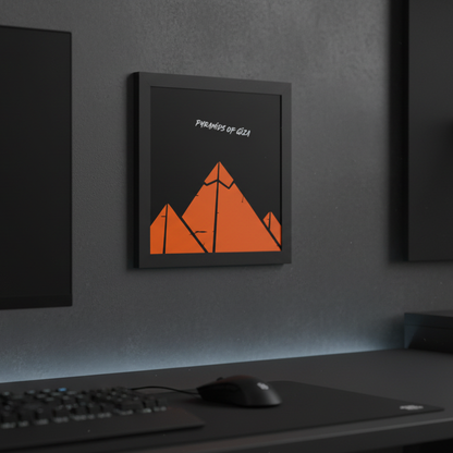 The Great Pyramids – Framed Canvas Print